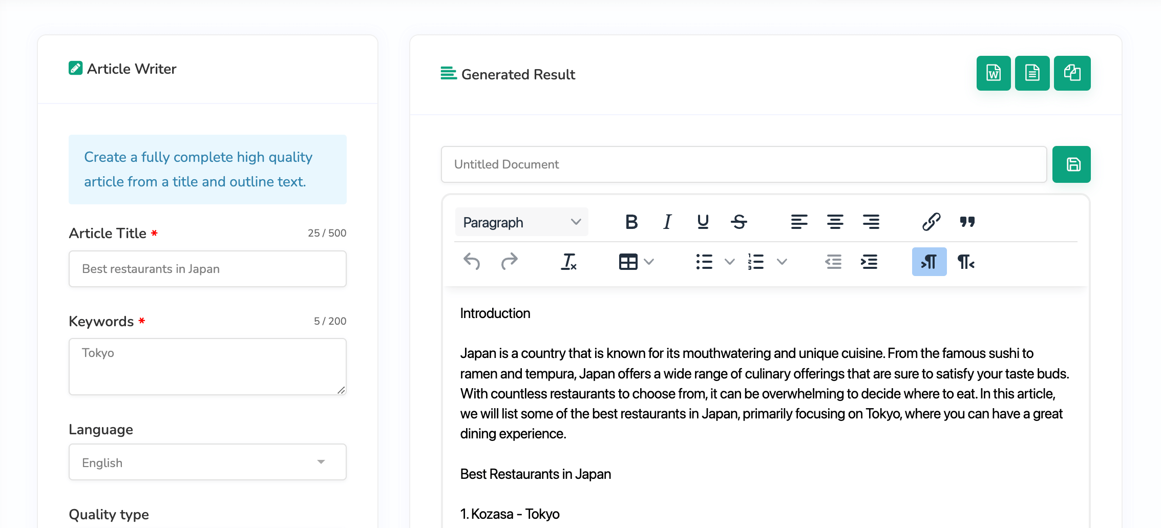 QuickAI OpenAI Content Image Generator ChatGPT ChatBots Code 